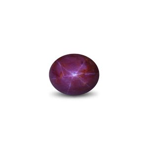 Rubis étoilé naturel de 9,37 carats, taille ovale facettée, pierre précieuse brute calibrée, diverses tailles de 3 à 10 mm - Product Image 1