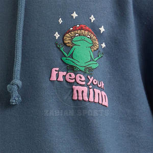 Último estilo de alta calidad básico Puff impresión sudaderas con capucha al por mayor personalizado hombres Puff impresión sudaderas con capucha - Product Image 5