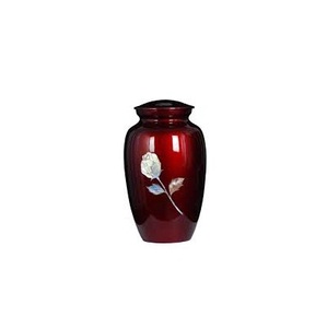 Urnas funerarias de aluminio con acabado de peltre grabadas a mano, urnas de cremación al por mayor indias de gran calidad para cenizas humanas - Product Image 2