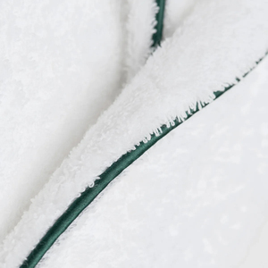 Peignoir de luxe blanc en coton pour hôtel Kimono en tissu éponge en peluche doux Robe de spa Vêtements de maison Séchage rapide Respirant à manches longues Unisexe OEM - Product Image 2