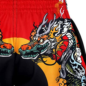 กางเกงมวยไทยขายส่ง สำหรับฝึกศิลปะการต่อสู้ มวยไทย คิกบ็อกซิ่ง น้ำหนักเบา ยืดหยุ่น แห้งเร็ว ระบายอากาศได้ดี 男女兼用 100% - Product Image 5