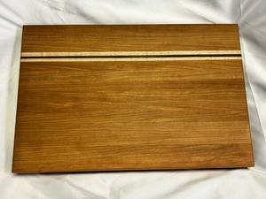 Planche à découper en bois d'acacia traditionnel de qualité supérieure avec découpe pour la poignée et finition naturelle pour la mise en scène culinaire professionnelle - Product Image 4