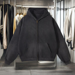 Sudadera con Capucha Corta para Mujer, con Logotipo Bordado Personalizado, Cierre de Cremallera, Manga Larga, para Gimnasio, Fabricante - Product Image 5