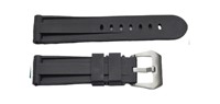 Bracelet de montre intelligent unisexe JD6082 noir en silicone respirant résistant à l'eau avec boucle en acier inoxydable, bracelet de montre réglable et souple