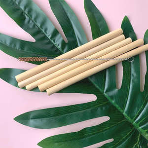 LOGO PERSONNALISÉ GRATUIT Pailles en bambou réutilisables Paille en bambou biodégradable et écologique de haute qualité et meilleur prix fabriquée au Vietnam - Product Image 2