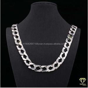 Chaîne de diamants de laboratoire à la demande collier élégant et étincelant à des fins de cadeau disponible à un prix abordable - Product Image 1