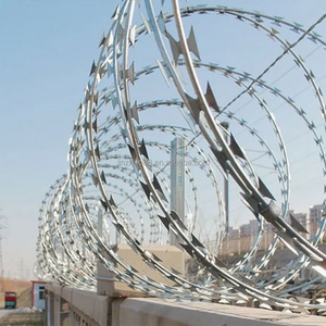 Factory Direct Sale 0.8mm-<strong>1.5mm</strong> <strong>Thick</strong> Galvanized Iron <strong>Wire</strong> Barbed <strong>Razor</strong> Mesh JINZHAO Brand <strong>RAZOR</strong> <strong>WIRE</strong> Model - Product Image 3