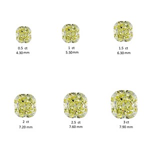 <b>Cushion</b> Cut Intense Yellow Color Lab Grown Diamond Supplier For Custom Jewelry Manufacturer At Wholesale Price From India - Product Image 3