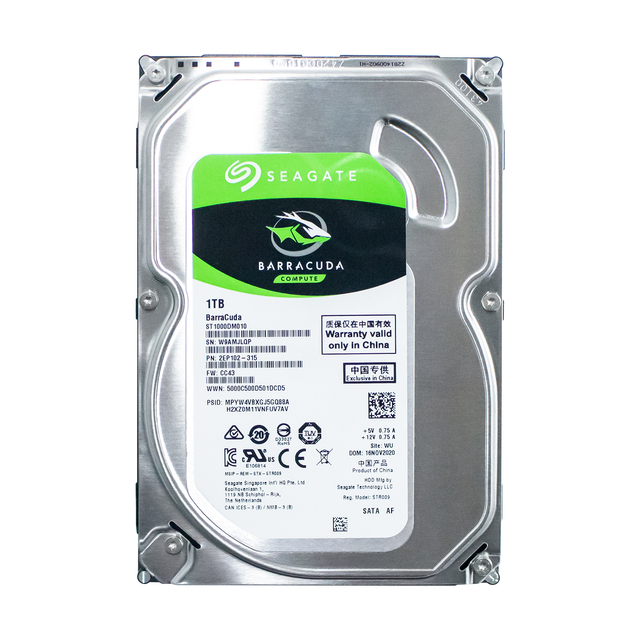BarraCuda 1TB Internal Hard Drive HDD ST1000DM010 3.5 Inch SATA 6 Gb/s 7200 RPM 64MB Cache for Computer Desktop PC