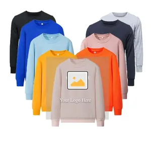 Sweat-shirt à demi-fermeture éclair avec logo imprimé personnalisé Sweat-shirt à manches longues en coton épais brodé vierge - Product Image 1