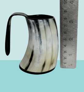 แก้วมักทรงเขาควายธรรมชาติเหยือกใส่เบียร์และดื่มแบบไวกิ้งด้ามจับทำจากไม้ขายดี - Product Image 5