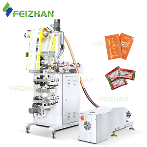 Máquina de envasado de llenado de pasta líquida de jarabe de pasta Vertical automática comercial Máquina de envasado de bolsitas de miel - Product Image 1