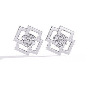 Pendientes de Diamantes Cultivados en Laboratorio de Oro de 18K Brillantes con Certificación IGI, Redondos, de Color Fantasía, Estilo Lujoso - Product Image 4