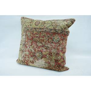 Almohada de lana con patrón Vintage bohemio Beige, cojín bordado de 32x32 pulgadas, cojín decorativo tejido para Navidad - Product Image 3