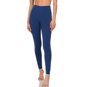 Leggings de Cintura Alta para Mujer, Hechos a Medida al por Mayor, Spandex/Poliéster Elástico, Antibacterianos, Sin Costuras, Pantalones de Yoga Sólidos - Product Image 3
