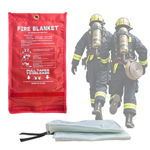 Couverture anti-feu en fibre de verre de sécurité et de survie, performance ignifuge supérieure, résistance à la chaleur 550°C, taille personnalisable, urgence - Product Image 6