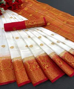 Saree soie Collection Surat gros imprimé Designer fête porter sud-indien mariage femmes adultes lavable sec propre soutien vêtement - Product Image 1