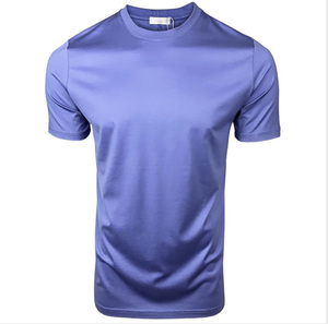 Conception personnalisée 100% coton coupe ample épaule goutte col rond solide t-shirt en gros pas cher prix de l'usine directe - Product Image 5