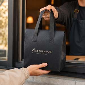 LANJO Insulated <b>Food</b> Bag Custom Nonwoven <b>Food</b> Delivery Bag Keep Warm Cold Delivery Insulation <b>Reusable</b> <b>Pouches</b> - Product Image 6