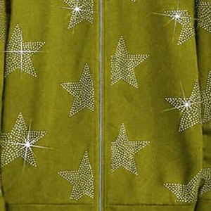 เสื้อฮู้ดดี้คุณภาพพรีเมียม ขายส่ง เสื้อฮู้ดดี้คุณภาพสูง ตกแต่งด้วยคริสตัล สตรีทแวร์ ยูนิเซ็กส์ เสื้อฮู้ดดี้ผู้ชาย ประดับคริสตัล - Product Image 4