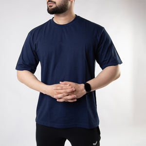 Camiseta de Verano Personalizada para Hombre, Estilo Urbano, Holgada, 100% Algodón Jersey, Transpirable, Lavada, Lisa, Ecológica, Anti-Pilling, con Etiqueta Personalizada - Product Image 5