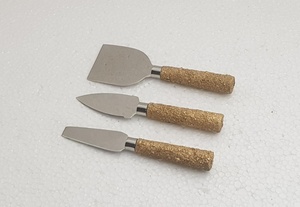 Cuillère à manger en bois naturel couverts ensemble de couverts Design de Table poignée en béton argenté ensemble de fromage ménager Mini cuillère en bois - Product Image 6