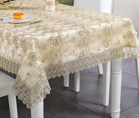 Housse de protection pour appareils électroménagers en dentelle soluble dans l'eau, housse anti-poussière brodée pour micro-ondes, chiffon anti-poussière lavable pour appareils électroménagers avec bordure en dentelle ajourée