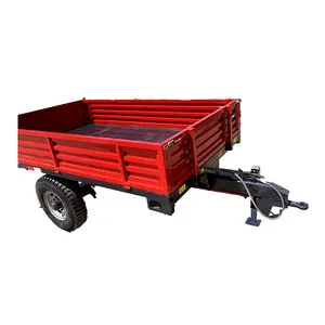 Năng suất cao nông nghiệp Trailer trang trại nhỏ Dump máy kéo Trailer trục đơn Trailer