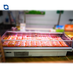 Congélateur de vitrine de supermarché avec l'évaporateur de rendement élevé, le rideau d'air et le verre trempé de double couche - Product Image 3