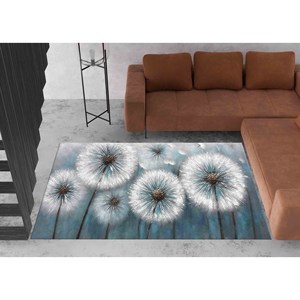 Alfombra Dandelion: Alfombra Antideslizante Impresa en 3D, Alfombra Delgada No Tejida - Product Image 3