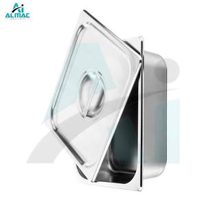 ALMAC Plateau d'instruments médicaux avec couvercle Plateau en acier inoxydable réutilisable pour le stockage et la stérilisation des outils en toute sécurité - Product Image 2