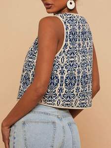 سترة شتوية مبطنة من القماش المطرز يدويًا بنقوش زهور عتيقة أنيقة، سعر منخفض وجودة عالية، سترة بوهيمية نسائية بنمط سوزاني - Product Image 6