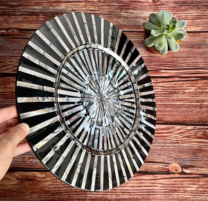 Grossiste ODM d'assiettes de présentation en nacre incrustée pour la salle à manger vaisselle rustique vaisselle napperon décoratif - Product Image 3