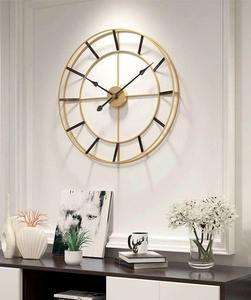 Handmade <b>Fancy</b> Metal Wall <b>Clock</b> Best Design Iron Frame High Quality Quartz For Living Room Placement - Product Image 1