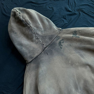 Sudadera con Capucha para Hombre, Estilo Vintage, Lavado Ácido, 350 GSM, Gruesa, Decolorada por el Sol, Desgastada, con Parches, Bordado, Pedrería y Diseño Digital - Product Image 4