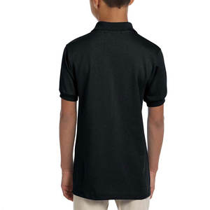 Polo de tela suave de tamaño juvenil, cierre de botón, tela transpirable de rendimiento de algodón, camisa Polo con cuello para niños pequeños a jóvenes - Product Image 6