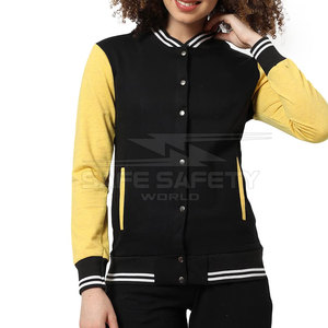 Veste universitaire Letterman en laine de base pour femmes veste de baseball en toile respirante pour l'extérieur - Product Image 1