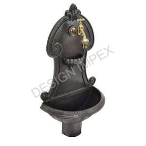 Fontaine murale de style vintage Fontaine murale de jardin de ferme Évier mural extérieur antique et lavabo Thème de vacances - Product Image 1