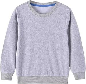 Heavyweight Crew Neck Sweatshirt for Men 100% Cotton Fleece Pullover <b>Jumper</b> Full Sleeve Streetwear Hoodie - Product Image 4