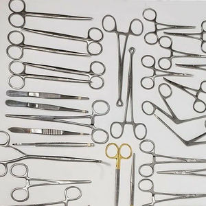 Ensemble d'instruments chirurgicaux de base à manivelle, kit de chirurgie mineure avec outils médicaux chirurgicaux - Product Image 6