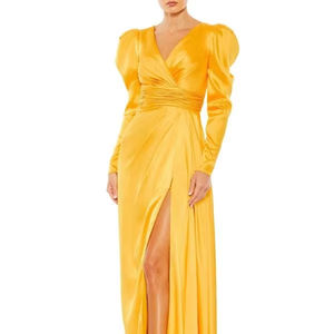 ชุดราตรีทรงเอไลน์ยาวกรอมพื้น ประดับเลื่อม ปักลูกปัด ประดับมุก หรูหรา สง่างาม เป็นมิตรกับสิ่งแวดล้อม เหมาะสำหรับงานพรอม งานเลี้ยงกลางคืน และงานพิธีการต่างๆ - Product Image 1