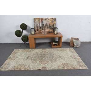 พรมขนสัตว์สีเขียวแบบดั้งเดิมสำหรับห้องนั่งเล่น3.7x7.5ft พรมตุรกีเย็บปะต่อกันสำหรับข้างเตียงห้องโถงน้ำยาง - Product Image 3