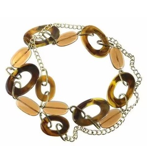 Collar de Eslabones Gruesos para Mujer, Cadena de Cuerno de Búfalo Natural, Joyería de Moda Moderna Hecha a Mano y Ecológica para Bodas - Product Image 1