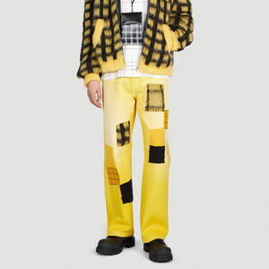 Custom Loose Unisex Drawstring Long Streetwear Jogger Sweatpants <b>Mohair</b> <b>Sweater</b> Pants for <b>Men</b> Wide Leg <b>Mohair</b> Flare Pants - Product Image 6