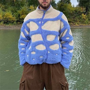 Chaqueta Personalizada para Hombre, Chaqueta de Forro Polar Sherpa con Cierre de Alta Calidad, Chaqueta de Invierno con Parche Bordado, Chaqueta Sherpa Suave Personalizada - Product Image 6