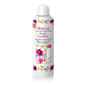 Borraccia Termica in Acciaio Inossidabile Hibiscus: Gadget Sostenibile con Design Floreale Hibiscus per Bevande Calde e Fredde - Product Image 2