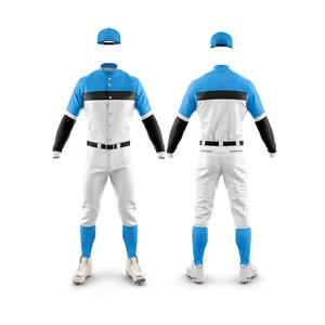 Haute qualité professionnel Baseball vêtements de sport respirant 100% Polyester ensemble perlé Techniques 3D broderie en gros Baseball - Product Image 1