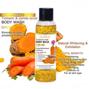 Gel Douche Éclaircissant pour le Corps 118ml, Savon Liquide, Effets Hydratants et Exfoliants, Parfumé - Product Image 4