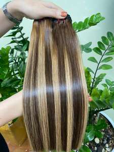 Mèches naturelles vierges avec racines, cheveux bruts non traités, vierges et alignés, tissage en os, couleur lisse - Product Image 5