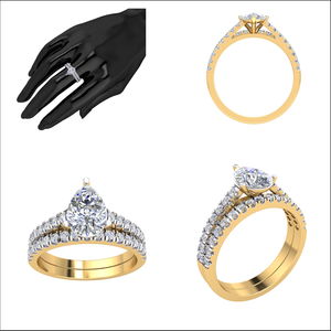 Elegante anillo clásico de oro sólido de 18 quilates para mujer 1.43Cts VS Clarity Lab Grown EF Color Diamond Jewelry para bodas fiestas IGI - Product Image 2